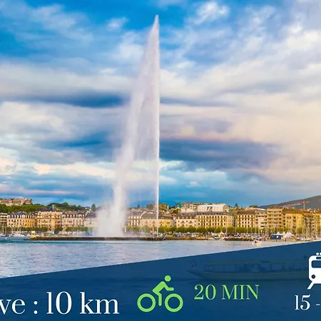 Homey Bellevue: Cozy With Balcony Views And Parking Near Geneva